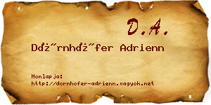 Dörnhöfer Adrienn névjegykártya