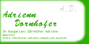 adrienn dornhofer business card