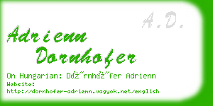 adrienn dornhofer business card